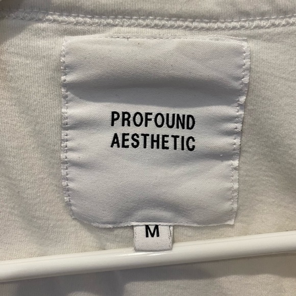 Profound Aesthetic White, Pink and Red Flower Short Sleeve Tshirt Size M - Picture 4 of 4